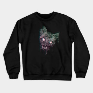 Zombie Cat from the Dead Crewneck Sweatshirt